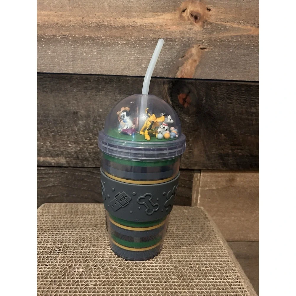 Disney World Parks Dogs Dome Tumbler 14oz Lady & Tramp Pluto Dug Lucky Percy